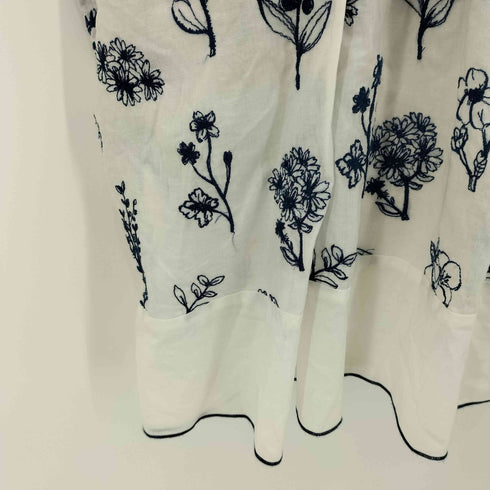 ロワズィール LOISIR フラワー 刺繍 ワイドワンピース レディース