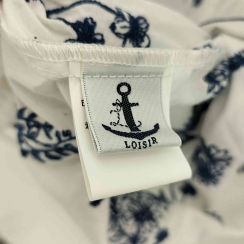 ロワズィール LOISIR フラワー 刺繍 ワイドワンピース レディース