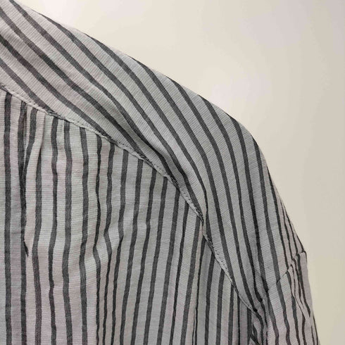 ノータデラマノシニストラ nota della mano sinistra S/S ストライプ マキシ シャツワンピース レディース