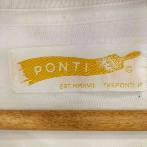 ポンティ PONTI ARMOUR 胸元プリントTシャツ メンズ FREE