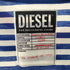 ディーゼル DIESEL ボーダー柄 スリット ダメージロングシャツワンピース レディース