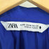 ザラ ZARA BLUISH RUFFLED SHIRT DRESS レディース import:M