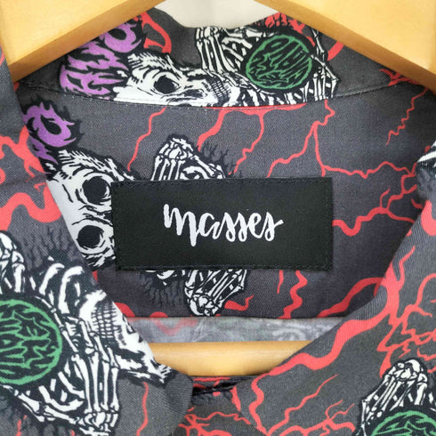 マシス MASSES ×CUSTOM PERFORMANCE SHIRT S/S EL CHAVO 総柄シャツ メンズ JPN:S