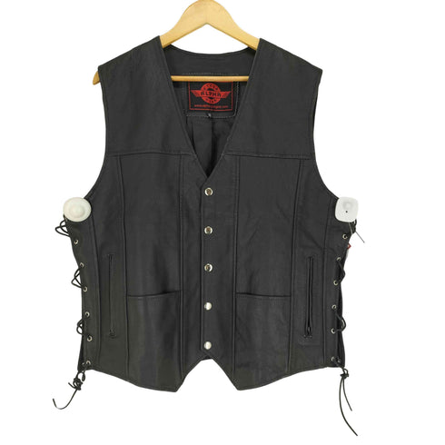 CYCLE ALPHA GEAR レザーベスト メンズ JPN:XL