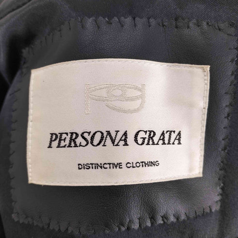 PERSONA GRATA レザー中綿ベスト メンズ