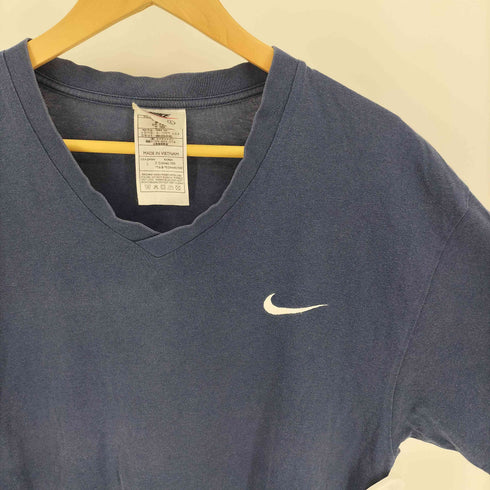 ナイキ NIKE 90S スウッシュ 刺繍 Vネック S/S Tシャツ メンズ import:L