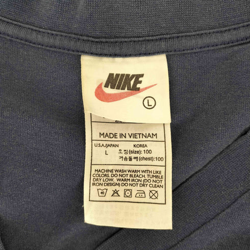 ナイキ NIKE 90S スウッシュ 刺繍 Vネック S/S Tシャツ メンズ import:L