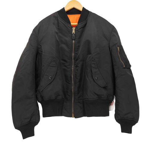 アルファインダストリーズ ALPHA INDUSTRIES USA製 リバーシブルMA-1 フライトジャケット メンズ import:XL