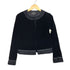 ランバンコレクション LANVIN COLLECTION ノーカラーベロアジャケット レディース JPN:38