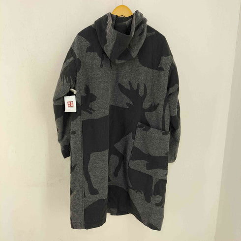 エンジニアードガーメンツ Engineered Garments Animal Wool Jacquard Duffle Coat メンズ S
