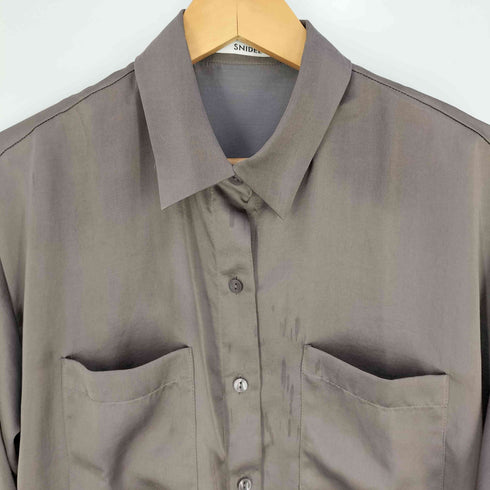 スナイデル snidel シンプルサテンシャツ レディース ONE SIZE