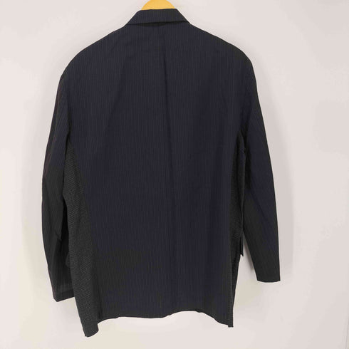 コムデギャルソンオム COMME des GARCONS HOMME 90s AD1997 田中オム 田中期 金文字タグ 背抜 異素材切替3Bテーラードジャケット オーバーサイズ メンズ JPN:M