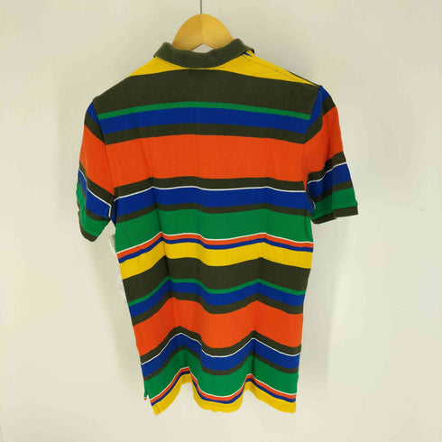 ポロバイラルフローレン Polo by RALPH LAUREN ポニー 刺繍 ボーダー S/S ポロシャツ メンズ import:XL