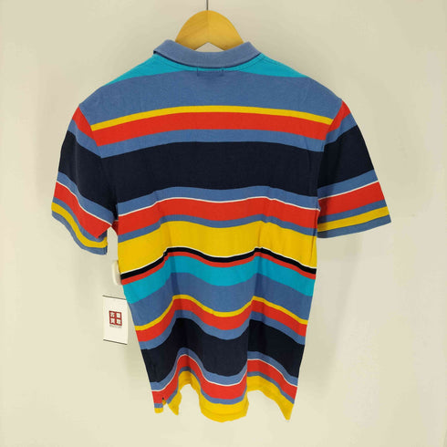 ポロバイラルフローレン Polo by RALPH LAUREN ポニー刺繍 ボーダー S/S ポロシャツ メンズ import:XL