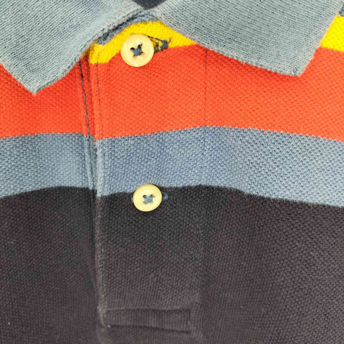 ポロバイラルフローレン Polo by RALPH LAUREN ポニー刺繍 ボーダー S/S ポロシャツ メンズ import:XL