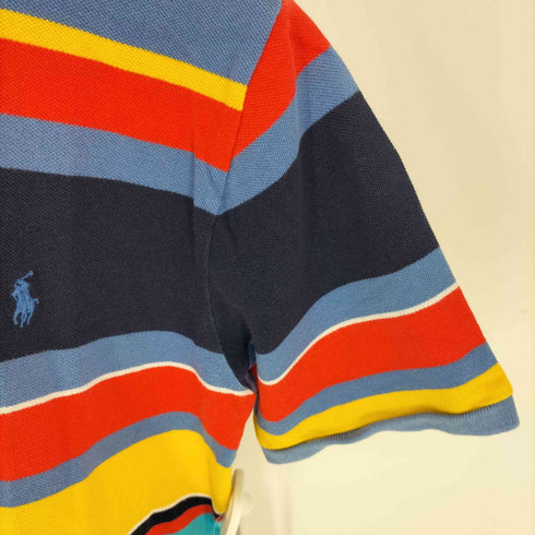 ポロバイラルフローレン Polo by RALPH LAUREN ポニー刺繍 ボーダー S/S ポロシャツ メンズ import:XL