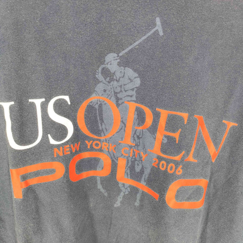 ポロバイラルフローレン Polo by RALPH LAUREN シャドウ ポニー US OPEN プリント S/S Tシャツ メンズ LL