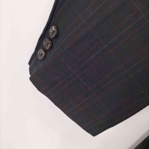 コムデギャルソンオム COMME des GARCONS HOMME 90s AD1996 田中オム 田中期 金文字タグ アーム切替チェック3Bテーラードジャケット メンズ JPN:M