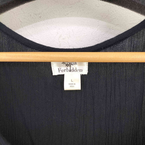 forbidden レーヨン インディアン調 ノースリーブワンピース short dress レディース