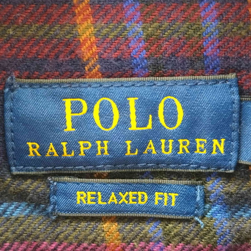 ポロラルフローレン POLO RALPH LAUREN 刺繍 フラップポケットウールシャツ メンズ JPN:XS