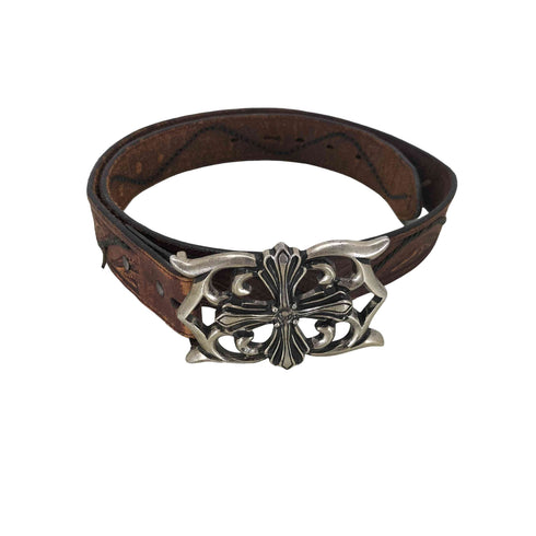 Resistol Western Belt カービングレザーベルト メンズ 36/90