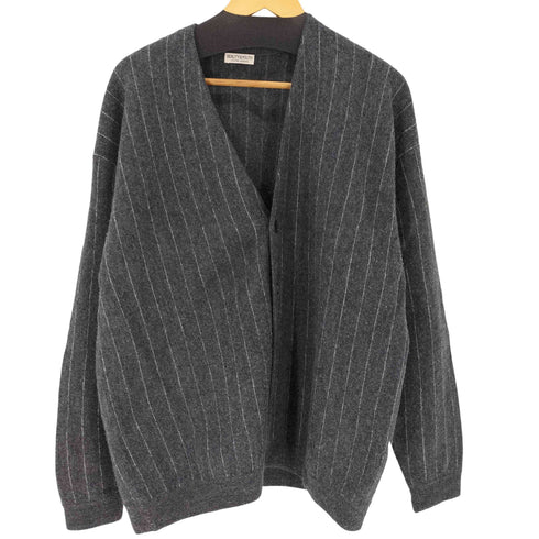 ビューティーアンドユースユナイテッドアローズ BEAUTY & YOUTH UNITED ARROWS ボイル ウール チョークストライプ Vネック カーディガン メンズ JPN:XL