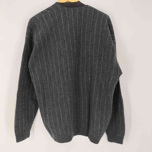 ビューティーアンドユースユナイテッドアローズ BEAUTY & YOUTH UNITED ARROWS ボイル ウール チョークストライプ Vネック カーディガン メンズ JPN:XL