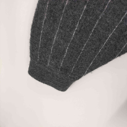 ビューティーアンドユースユナイテッドアローズ BEAUTY & YOUTH UNITED ARROWS ボイル ウール チョークストライプ Vネック カーディガン メンズ JPN:XL