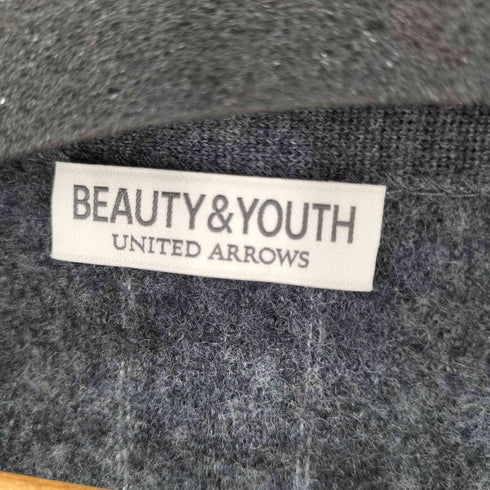 ビューティーアンドユースユナイテッドアローズ BEAUTY & YOUTH UNITED ARROWS ボイル ウール チョークストライプ Vネック カーディガン メンズ JPN:XL