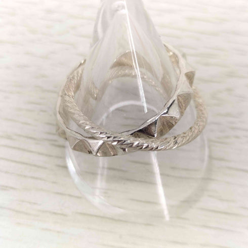 ORNER / オルネー Anneau Goujon&Code Ring 2連リング メンズ 16-17号