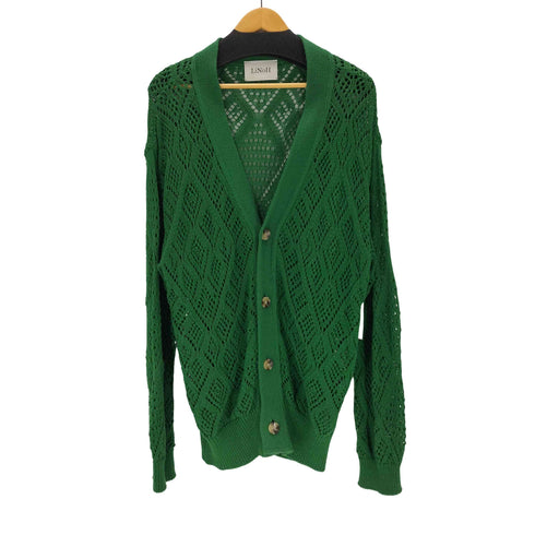 リノー LiNoH CROCHETED LACE KNIT CARDIGAN メンズ 1