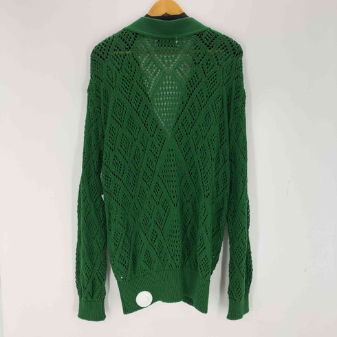 リノー LiNoH CROCHETED LACE KNIT CARDIGAN メンズ 1