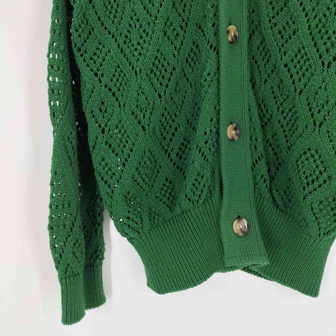 リノー LiNoH CROCHETED LACE KNIT CARDIGAN メンズ 1