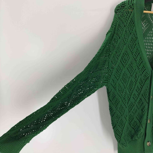 リノー LiNoH CROCHETED LACE KNIT CARDIGAN メンズ 1