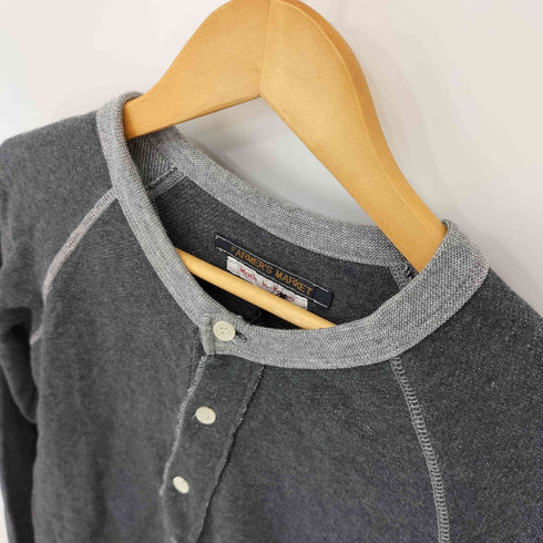 ファーマーズマーケット FARMERS MARKET ヘンリーネック ラグラン L/S カットソー メンズ FREE