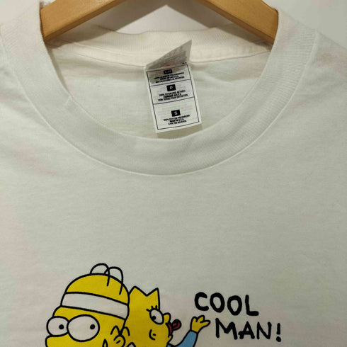 フルーツオブザルーム FRUIT OF THE LOOM 80-90s USA製 キャラクタープリントクルーネックTシャツ シングルステッチ メンズ S