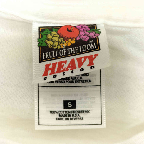 フルーツオブザルーム FRUIT OF THE LOOM 80-90s USA製 キャラクタープリントクルーネックTシャツ シングルステッチ メンズ S