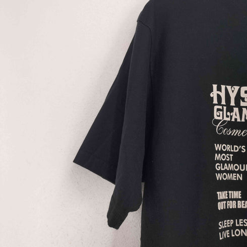 ヒステリックグラマー HYSTERIC GLAMOUR フロントプリントクルーネックTシャツ メンズ JPN:L