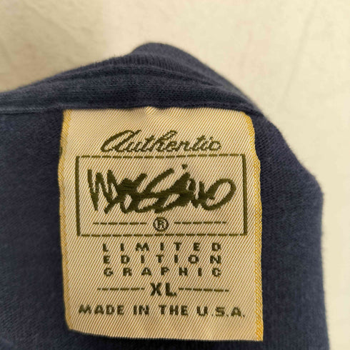 モッシモ MOSSIMO USA製 フロントプリントクルーネックTシャツ メンズ JPN:XL