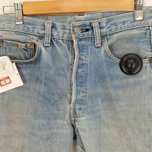 リーバイス Levis small e ボタン裏6 ポケット裏チェーンステッチ 黒カン ボタンフライ デニムショートパンツ メンズ