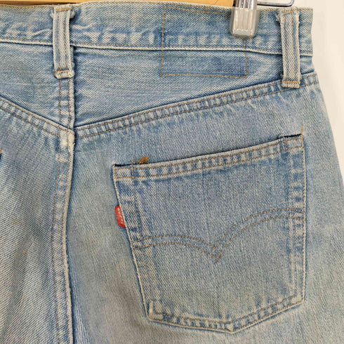 リーバイス Levis small e ボタン裏6 ポケット裏チェーンステッチ 黒カン ボタンフライ デニムショートパンツ メンズ