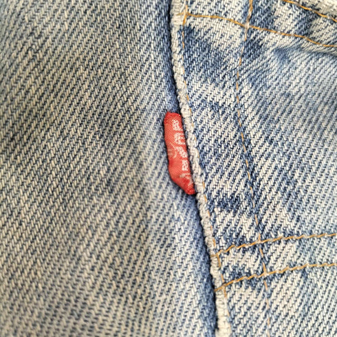 リーバイス Levis small e ボタン裏6 ポケット裏チェーンステッチ 黒カン ボタンフライ デニムショートパンツ メンズ