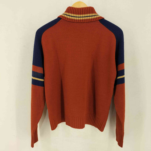 ジャンセン jantzen 70s MADE IN USA フリーダムスリーブ 襟付きハーフジップニット ロケットTALON メンズ import:M