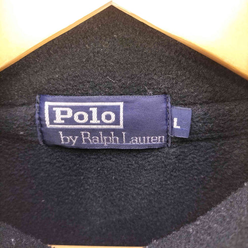 ポロバイラルフローレン Polo by RALPH LAUREN ポニー刺繍 ハーフジッププルオーバーフリース メンズ import:L