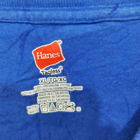 ヘインズ Hanes ベースボールチームプリントクルーネックTシャツ メンズ XL