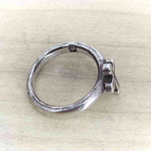SAHRIVAR Filled Cross Ring メンズ 17号