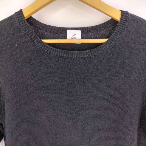 ロクビューティーアンドユースユナイテッドアローズ 6 BEAUTY & YOUTH UNITED ARROWS PICOT KNIT PULLOVER ピコット コットンナイロンニット レディース