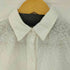 ザラ ZARA クロップドカットワークシャツブラウス バックオープン レディース import:XS