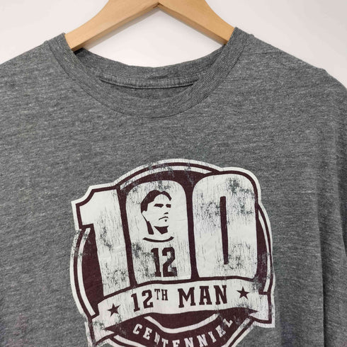 チャンピオン Champion 12th man centennial フロントプリントクルーネックTシャツ メンズ XL