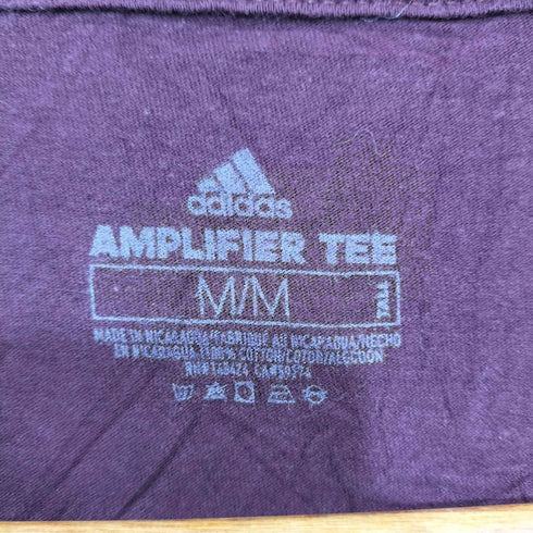 アディダス adidas AMPLIFIER TEE フロントパフォーマンスロゴプリントクルーネックTシャツ メンズ M